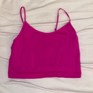 target wildfable hot pink spaghetti strap top